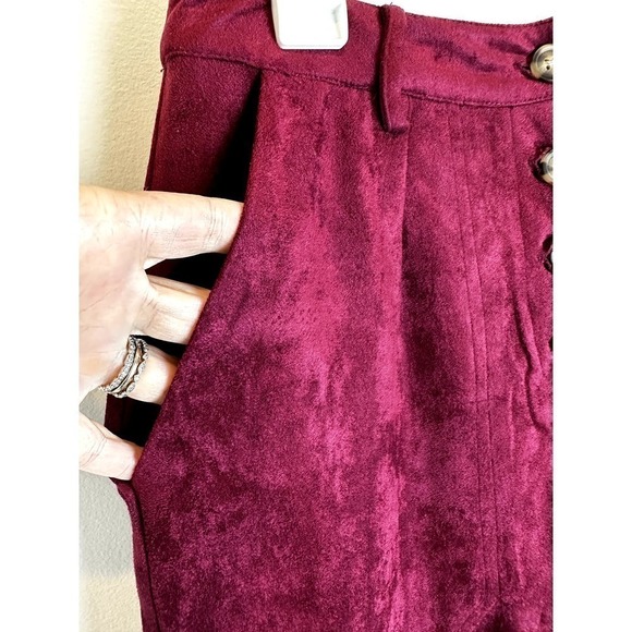 NWT Saint Geraldine Dark Red Cropped Pant size SMALL - Picture 4 of 7